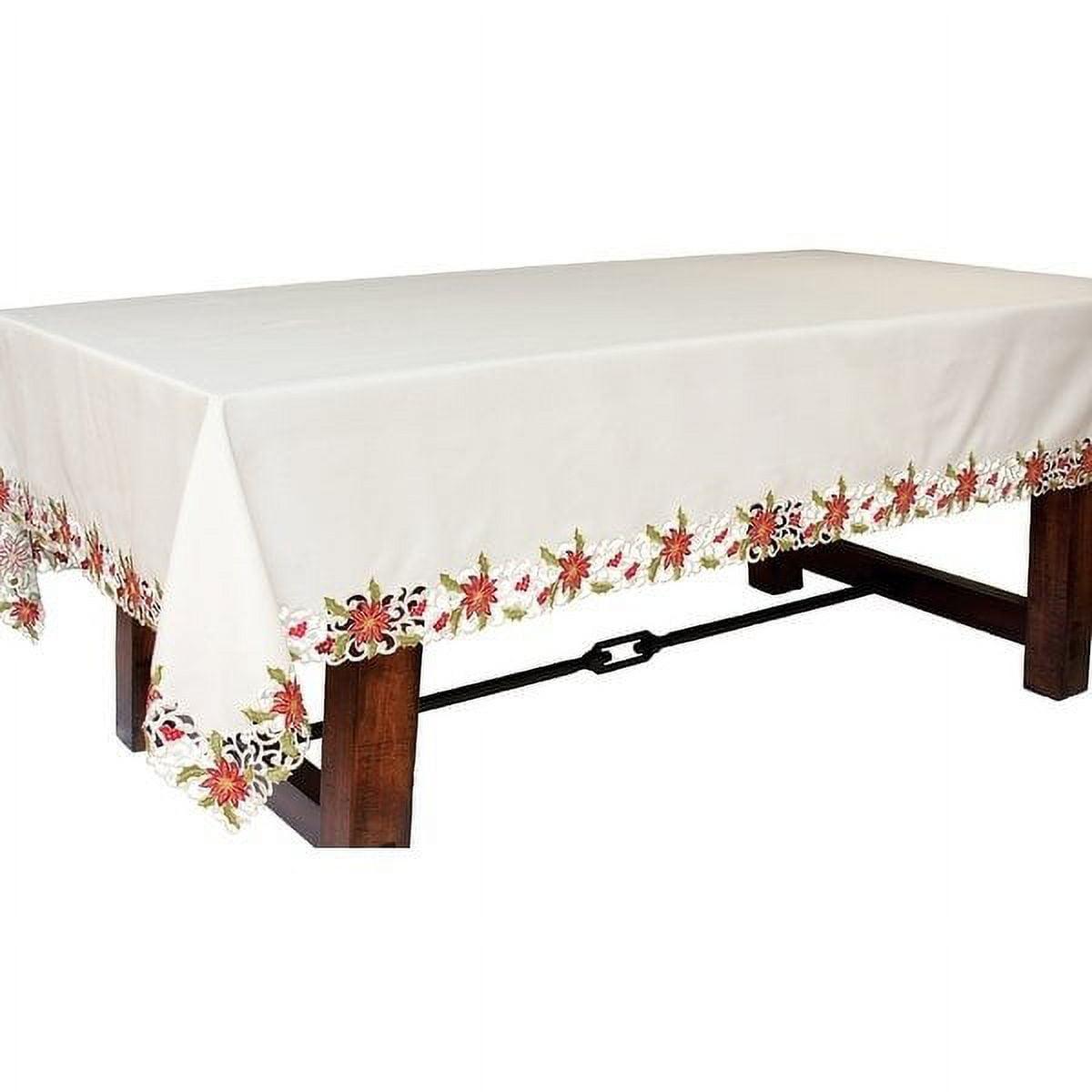 Salzman Embroidered Cutwork Tablecloth