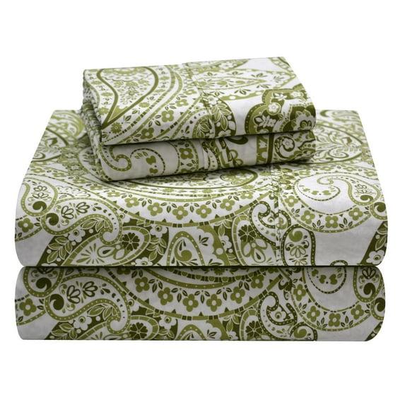 Boho Percale Paisley Sheet Set