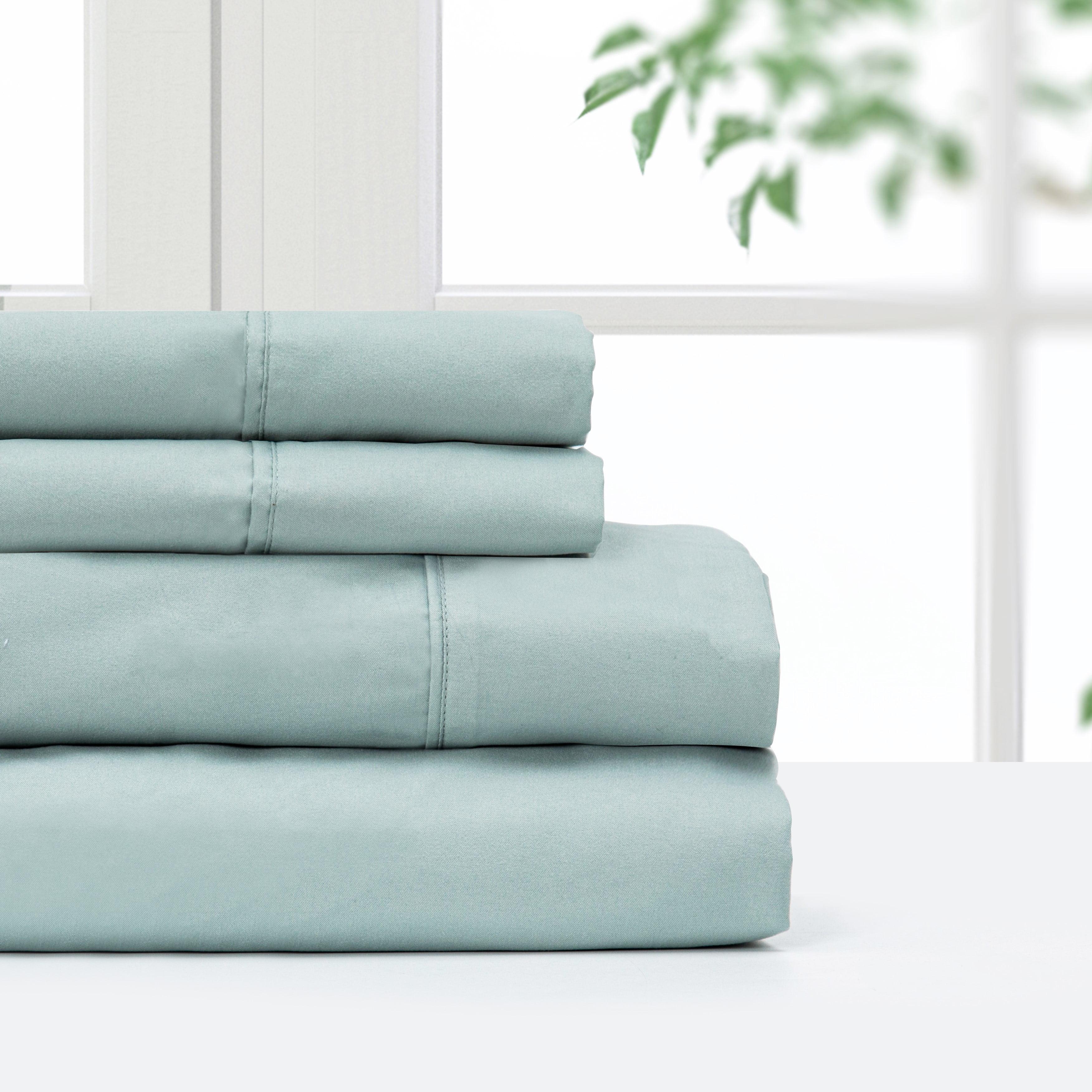 Pointehaven Microfiber Printed and Solid Luxury sized Sheet Set