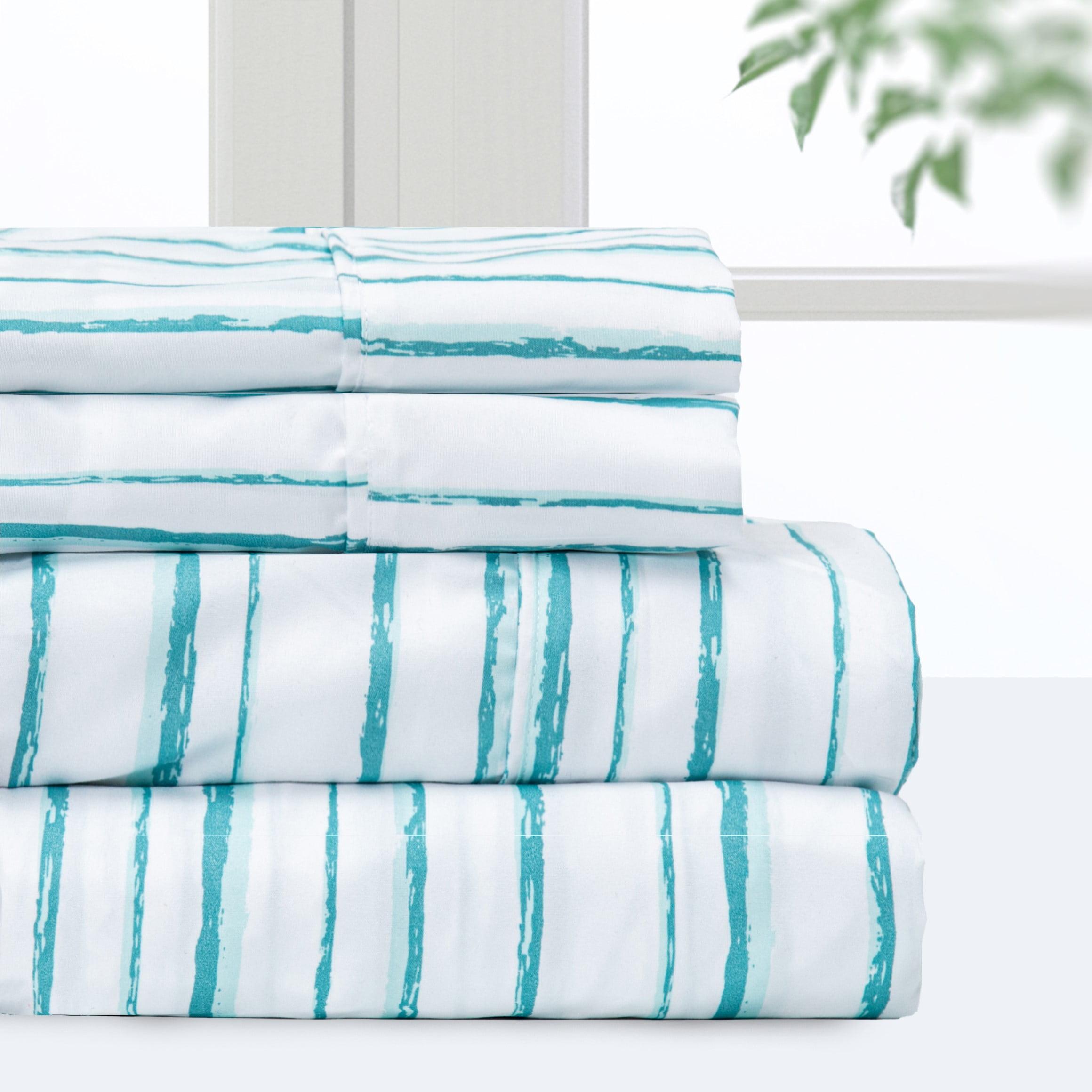 Pointehaven 100% Polyester Striped Sheet Set