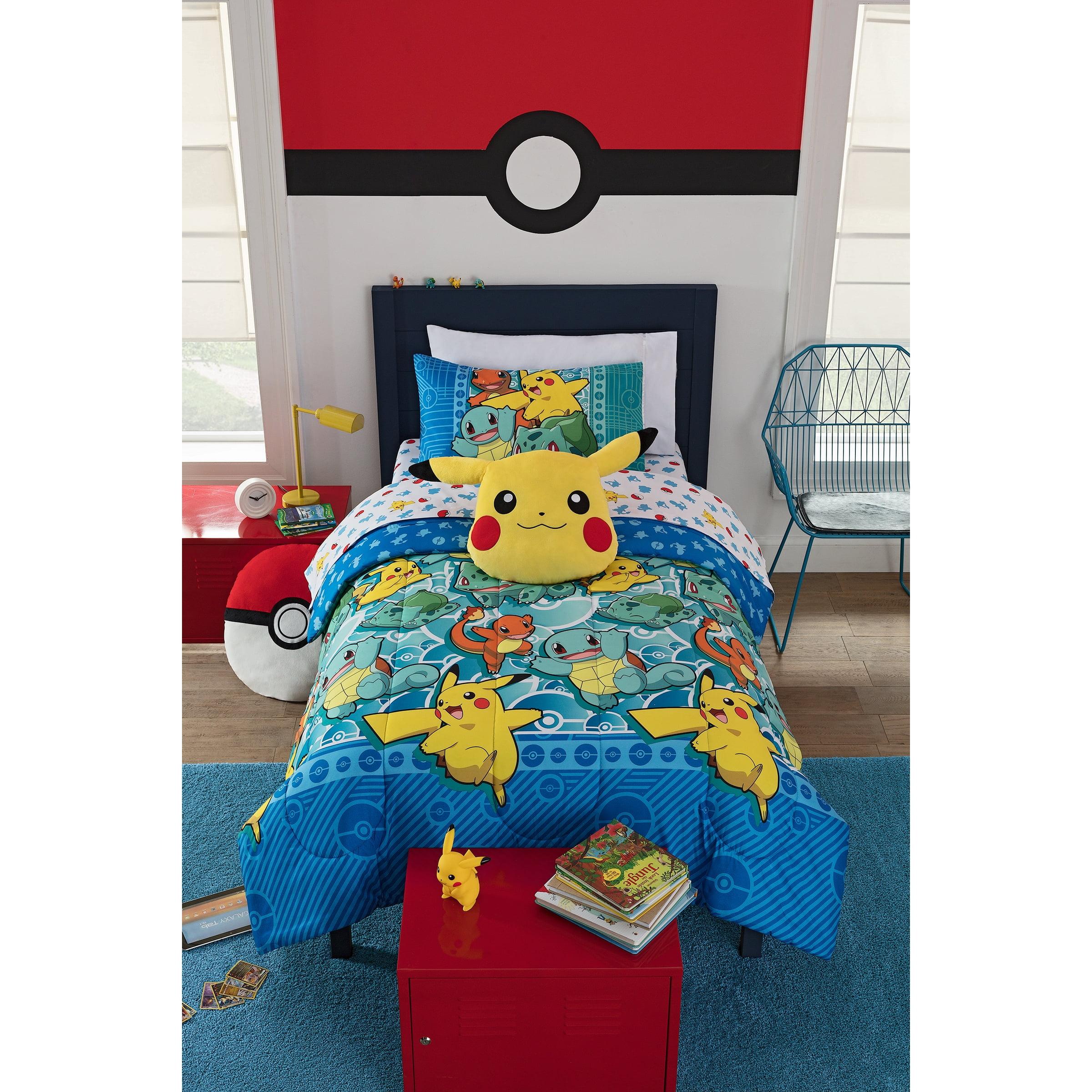 Pokemon First Starters Twin Multicolor Polyester Bed in a Bag Set