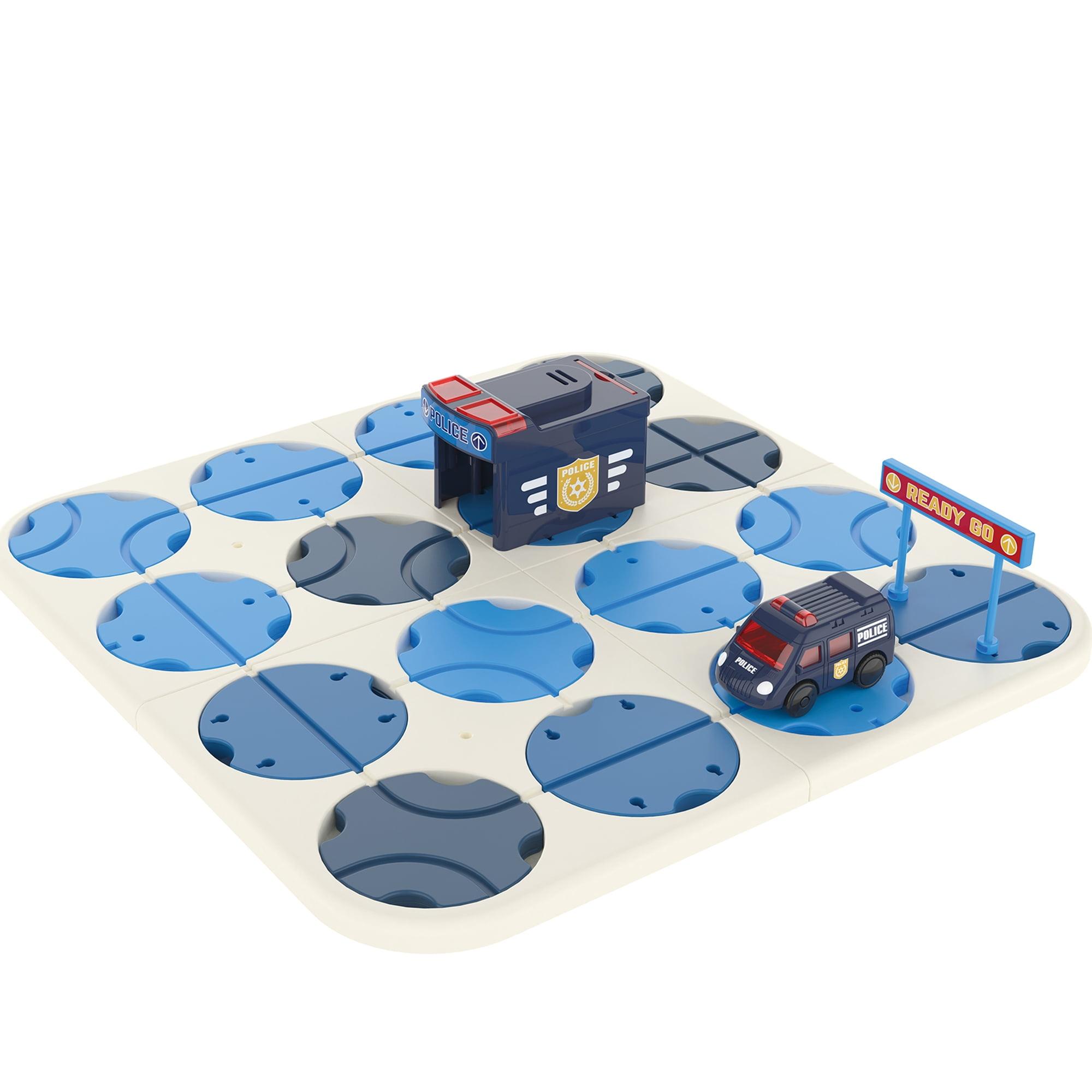 Police DIY Track Maze Set with Motorized Vehicle