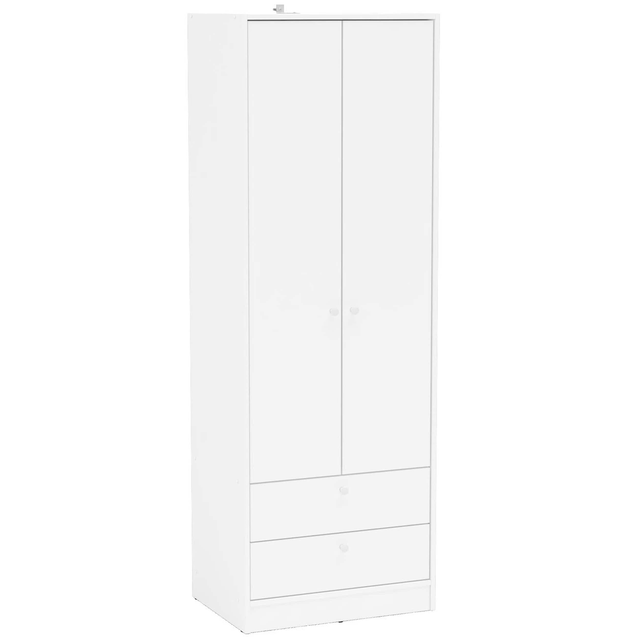 Denmark 2 Door and 2 Drawer Wardrobe - Polifurniture