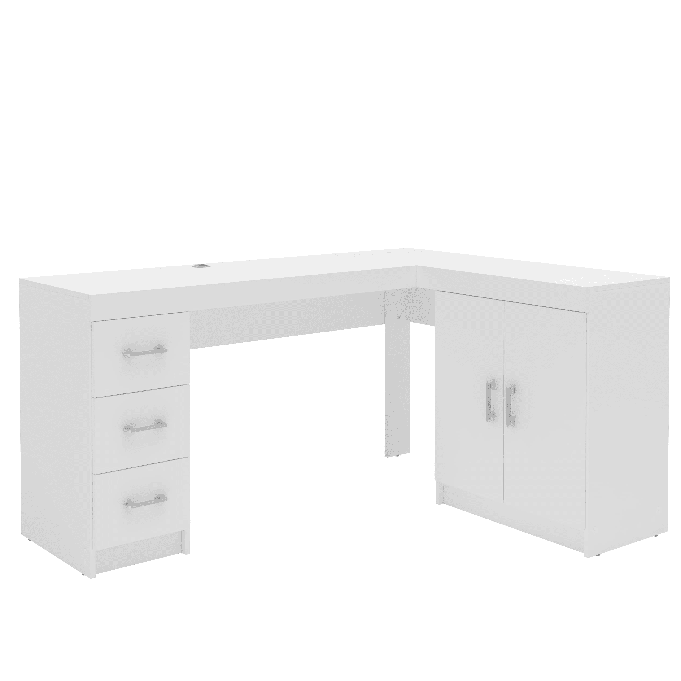 Mayne Corner Desk White - Polifurniture