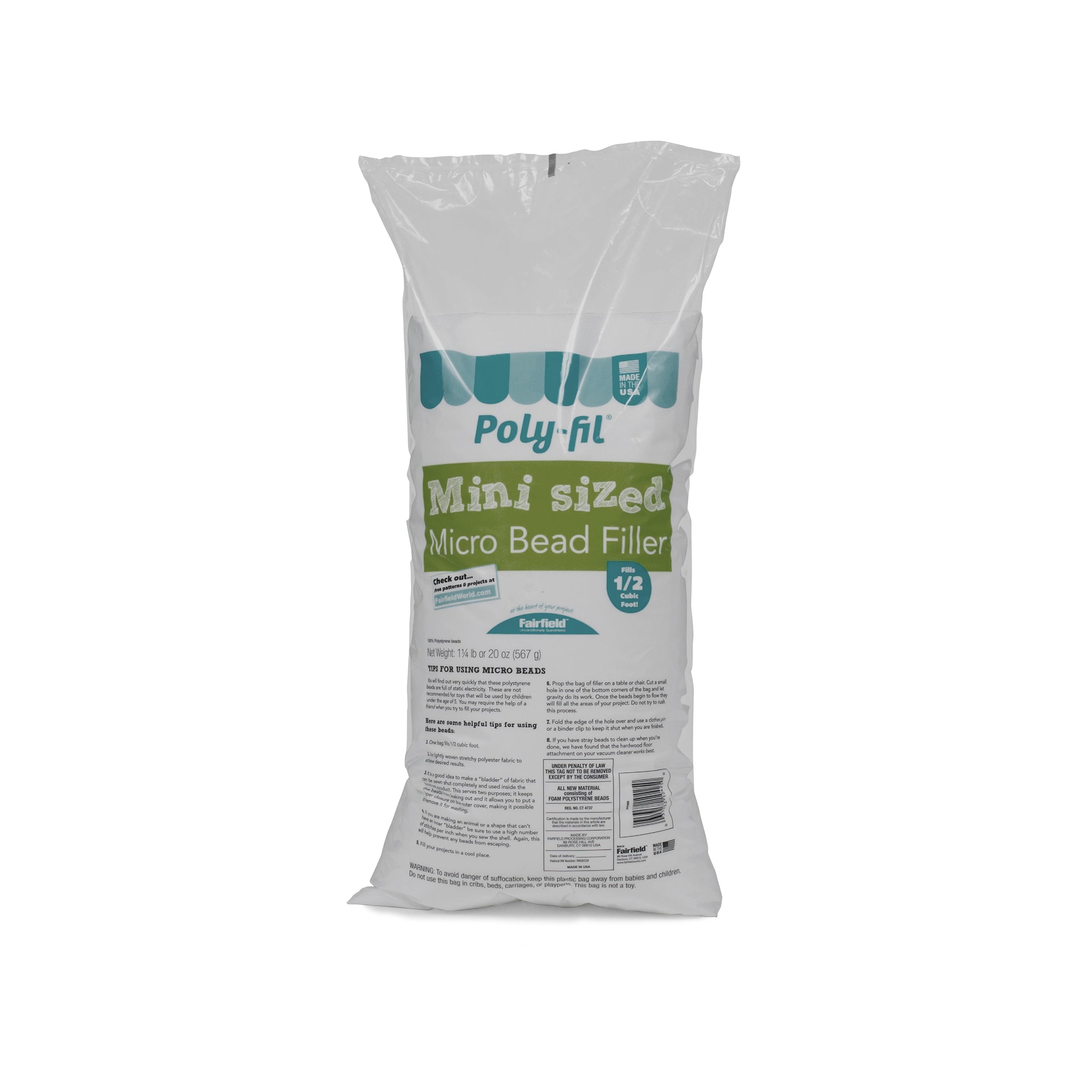 Poly-Fil® Micro Beads by Fairfield™, 100% Polystyrene 1.25 Pound Bag