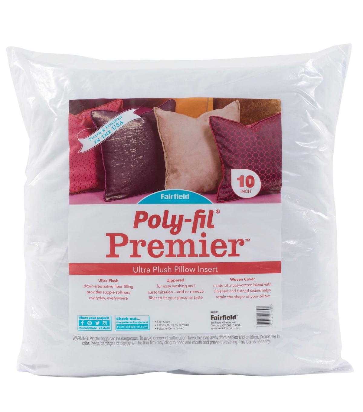 Poly-Fil® Premier™ Mini Pillow Insert by Fairfield™, 10" x 10"