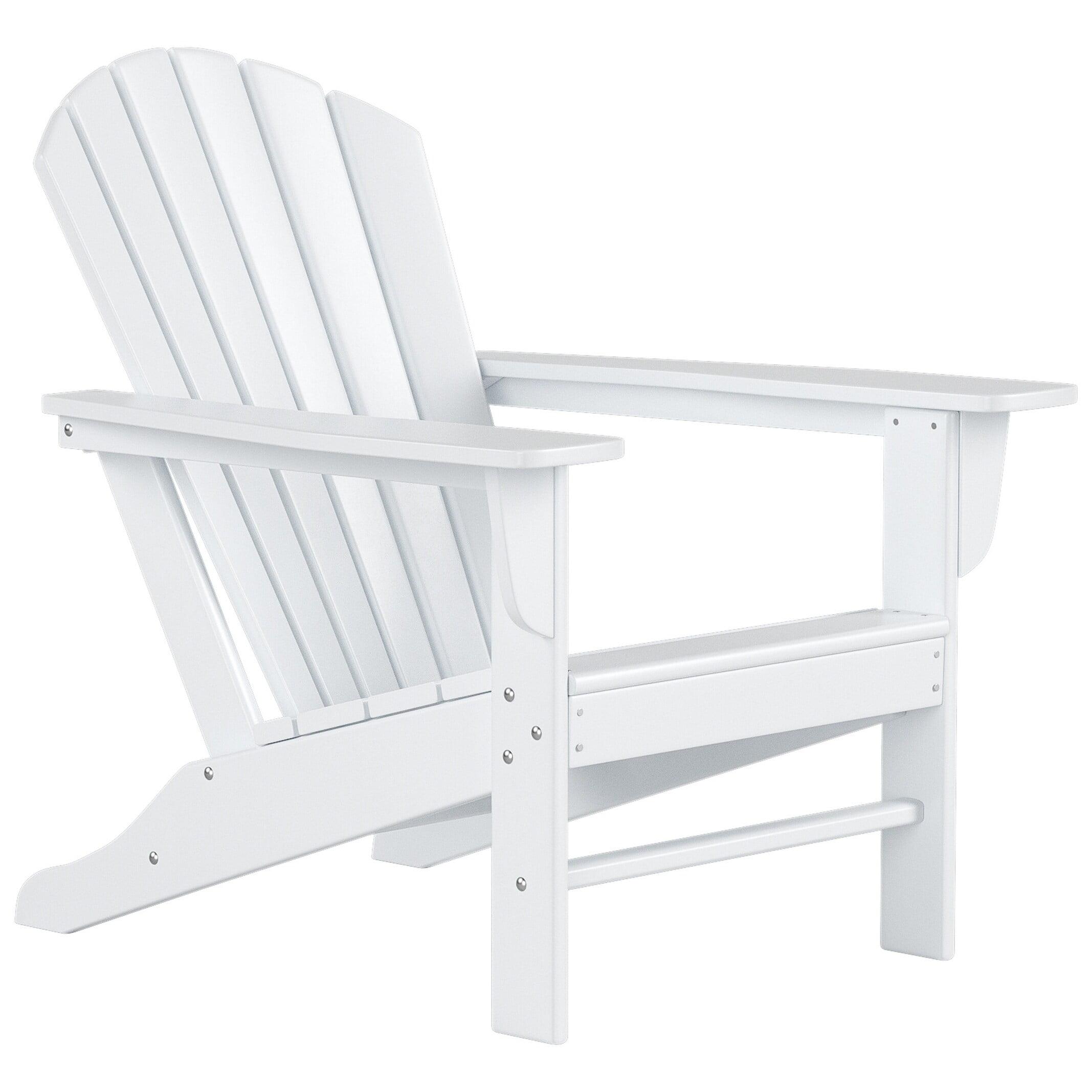 White Climate Resistant Plastic Adirondack Chair