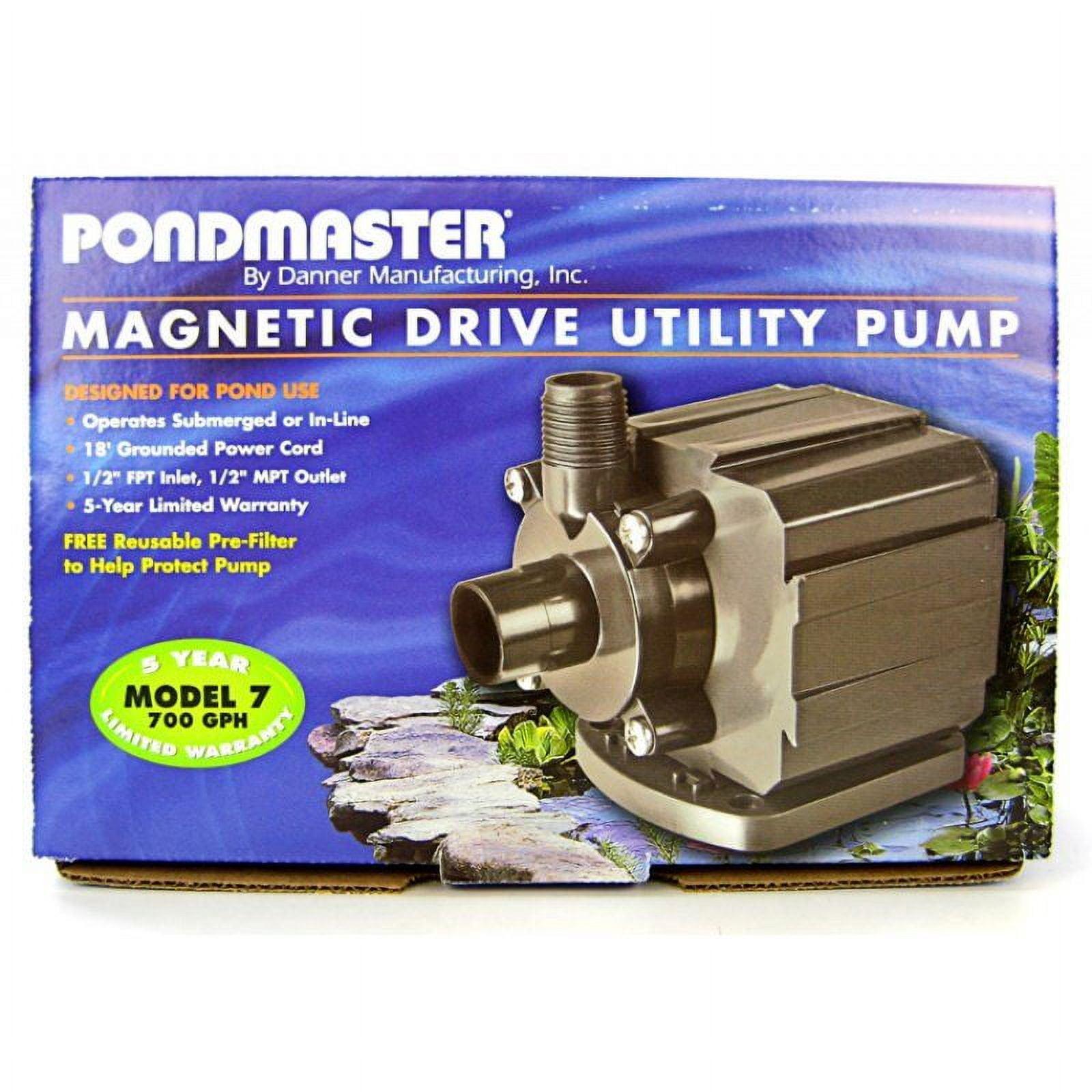 Black Magnetic Drive Utility Pump, 700 GPH