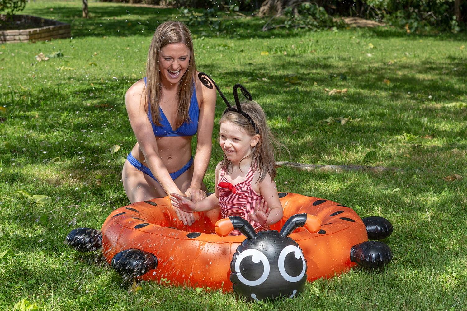 Poolmaster Ladybug Kiddie Wading Pool - Inflatable Swimming Pool for Kids