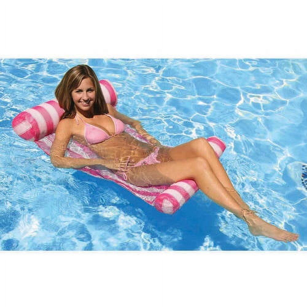 Poolmaster Water Hammock Swimming Pool Float Lounge - Pink