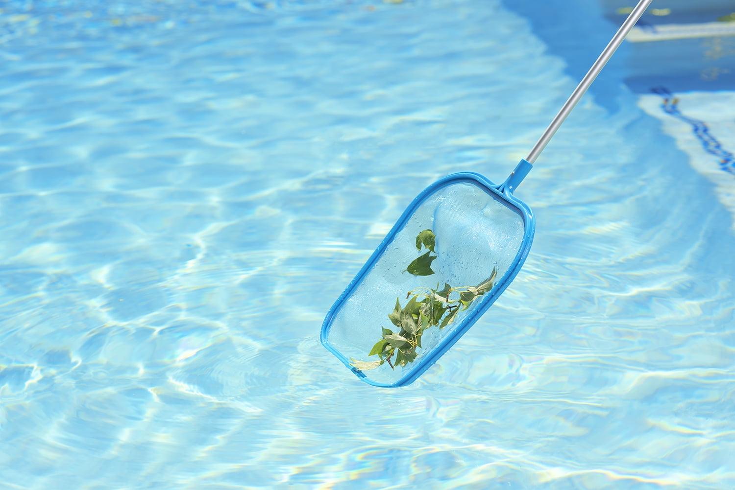 Poolmaster Swimming Pool Leaf Skimmer with 4" 2pc Pole - Essential Collection