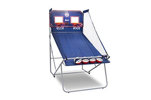 Pop-A-Shot Official Dual Shot Sport Basketball Arcade Game – 10 Games – 6 Audio Options – Durable Construction – Easy Fold Up