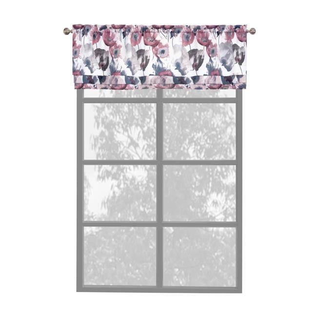 Achim Importing Co Floral Tailored 50'' W Window Valance