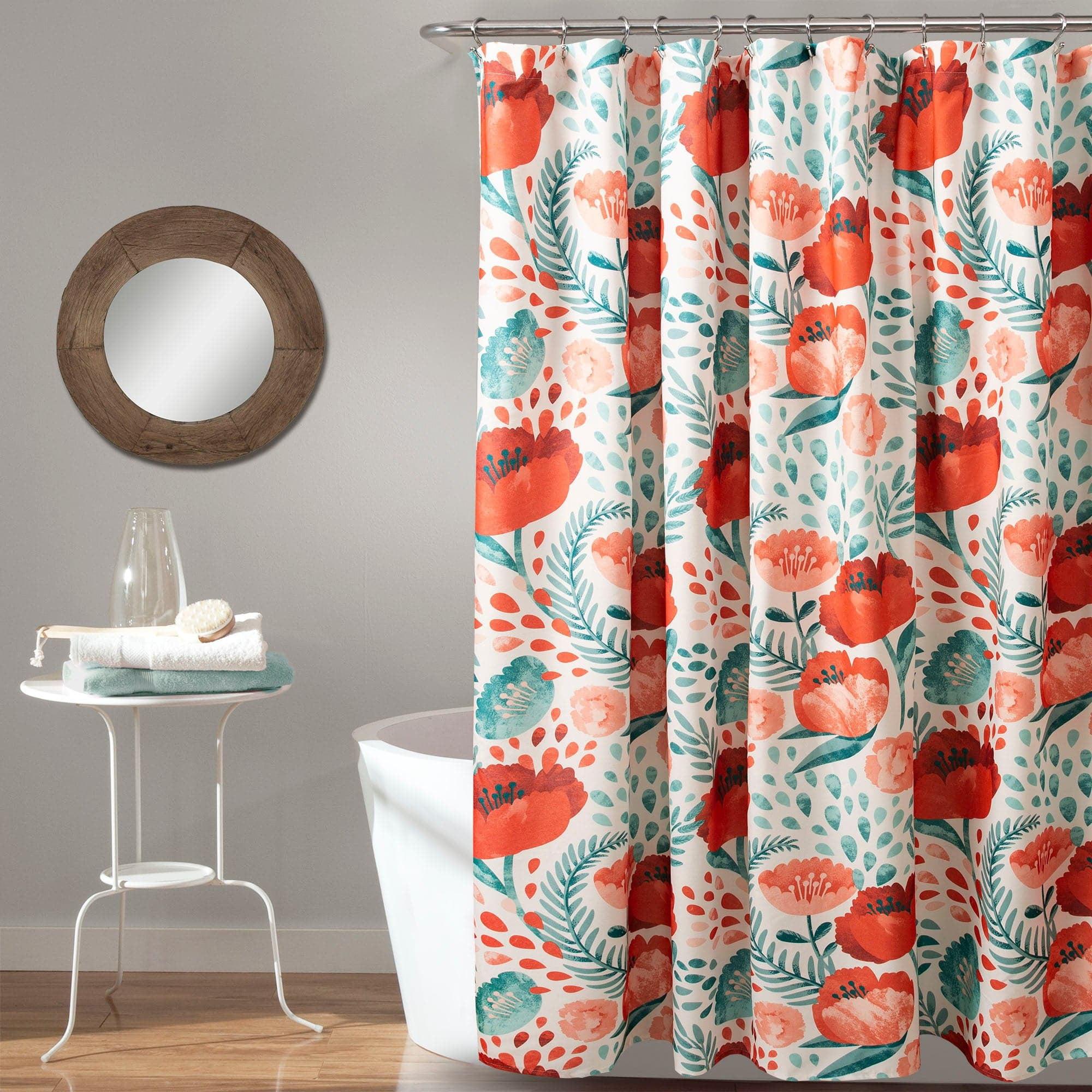 Poppy Garden Shower Curtain - Lush Décor