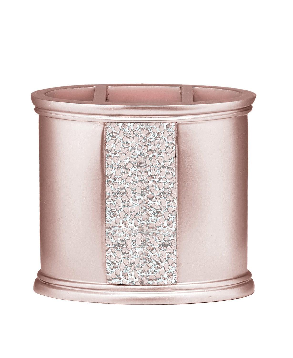 Bath Blush Sinatra Bath Decor Accessories, Premium, Durable, Acrylic Resin, Eco-Friendly Toothbrush Holder (4"H x 5"W x 1"D)