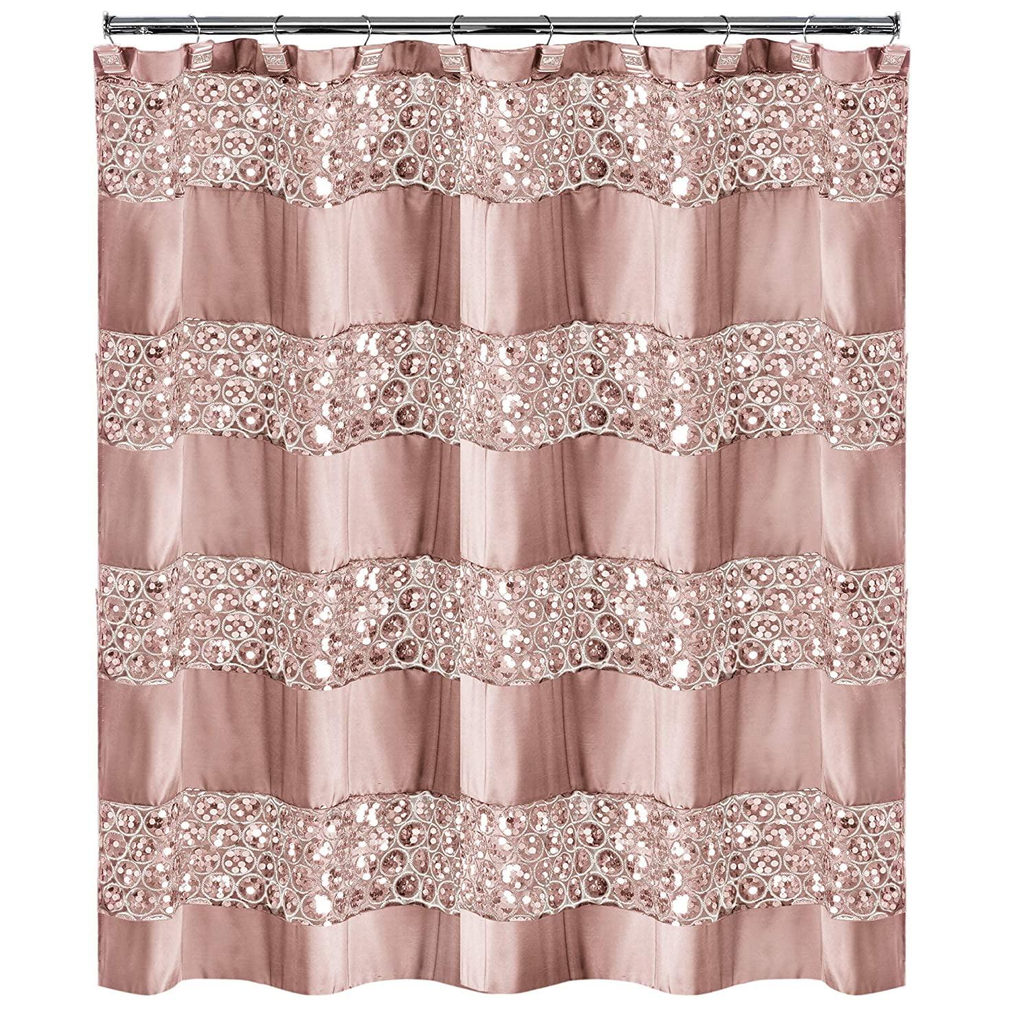 Popular Bath Blush Sinatra Bath Decor Accessories, Premium, Durable, Acrylic Resin, Eco-Friendly Shower Curtain (70" W x 72" L)