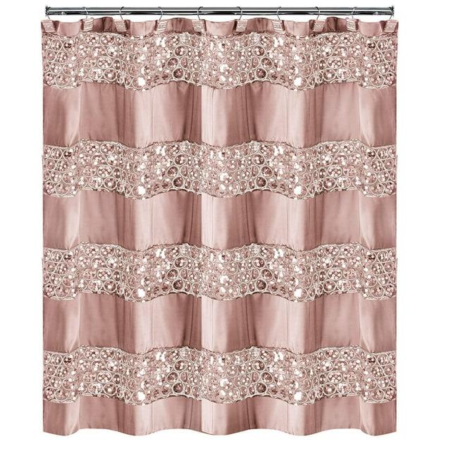 Popular Bath Blush Sinatra Bath Decor Accessories, Premium, Durable, Acrylic Resin, Eco-Friendly Shower Curtain (70" W x 72" L)