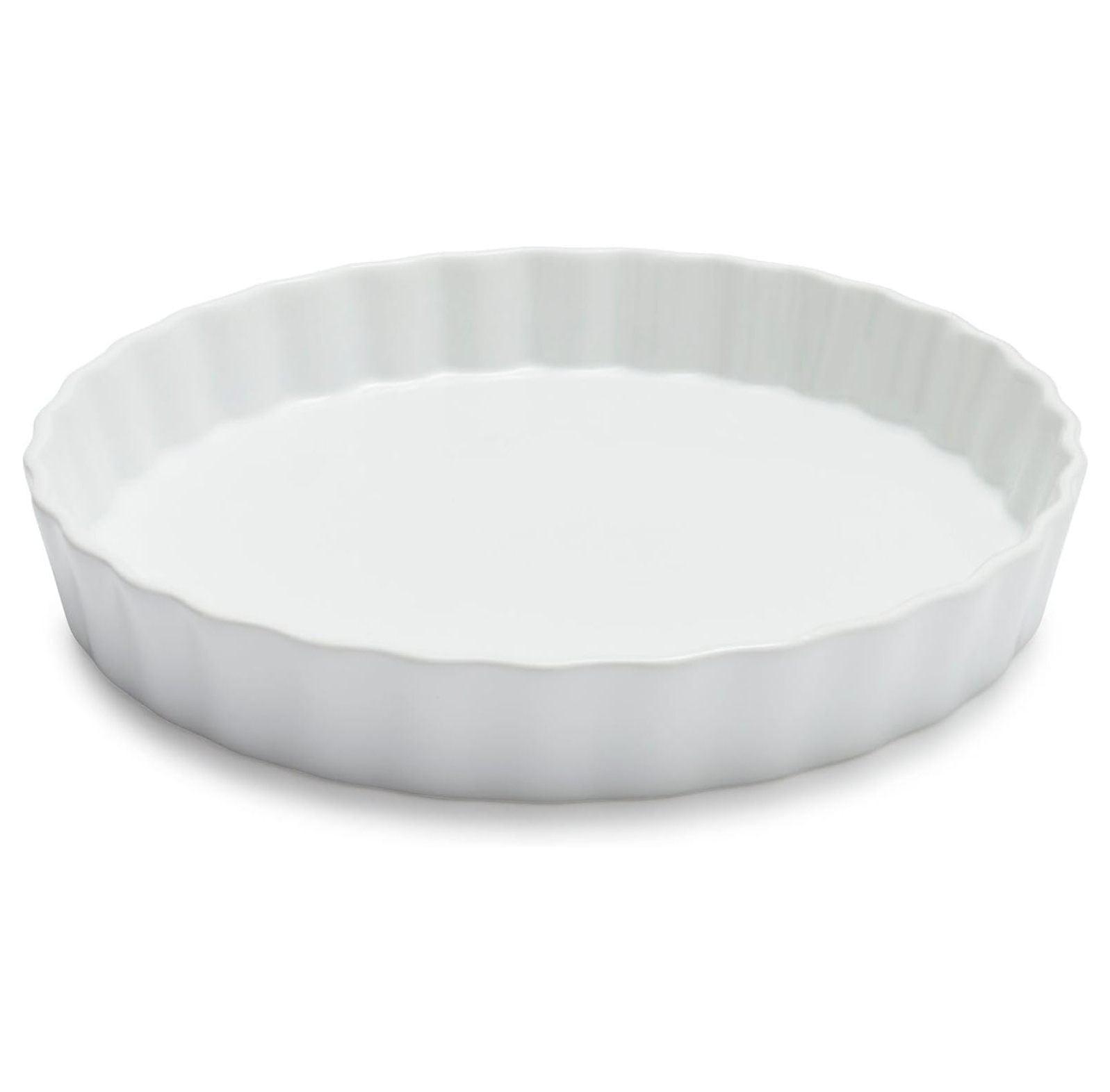 Porcelain Quiche Dish, White