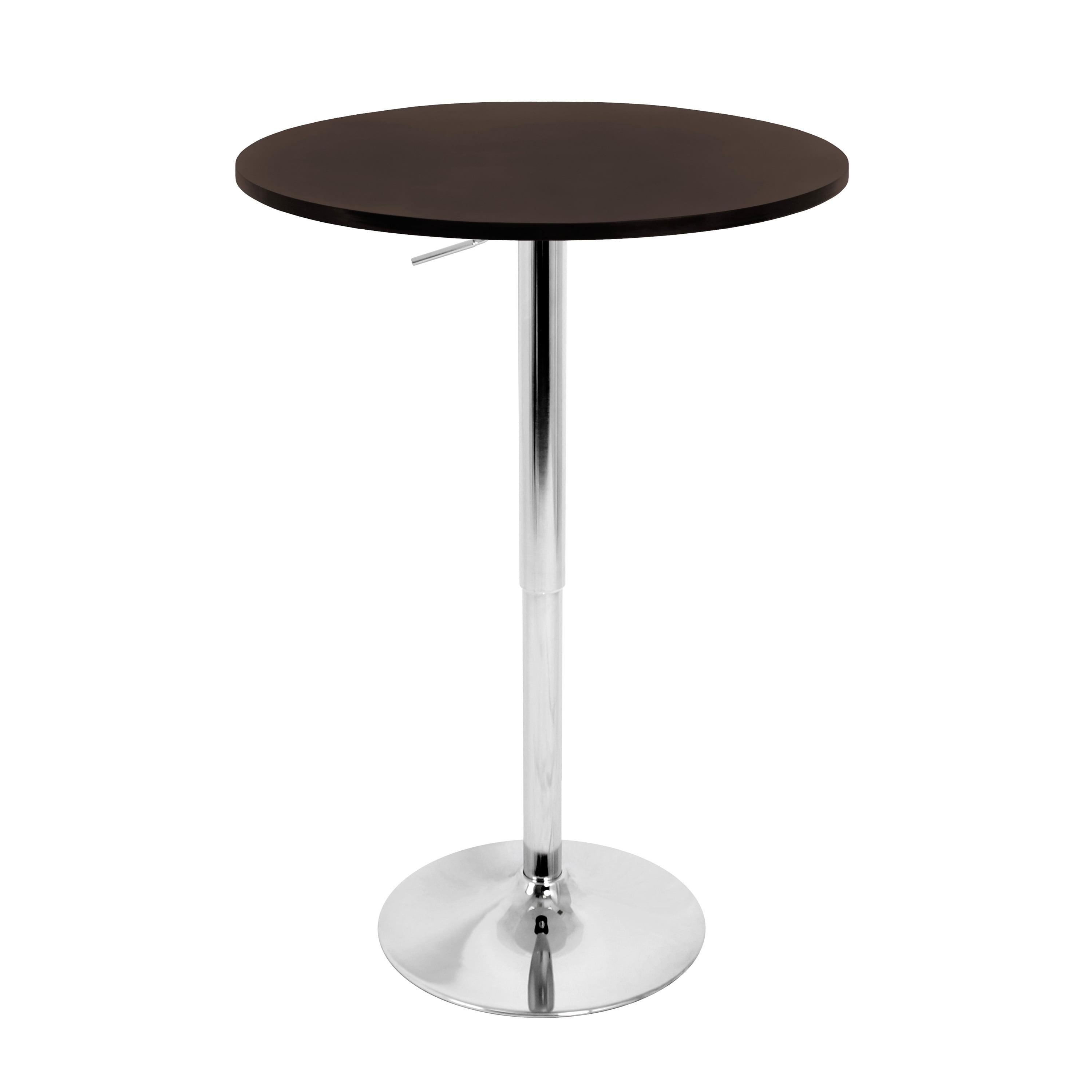 Wentygam Adjustable Contemporary Bar Table In Brown By Lumisource