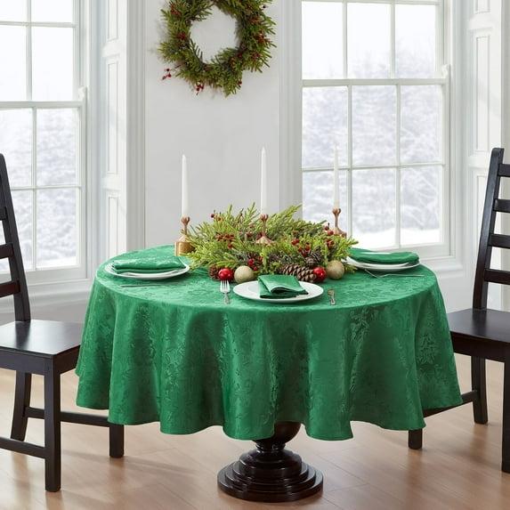 Astoria Grand Tilghman Poinsettia Floral Woven Tablecloth