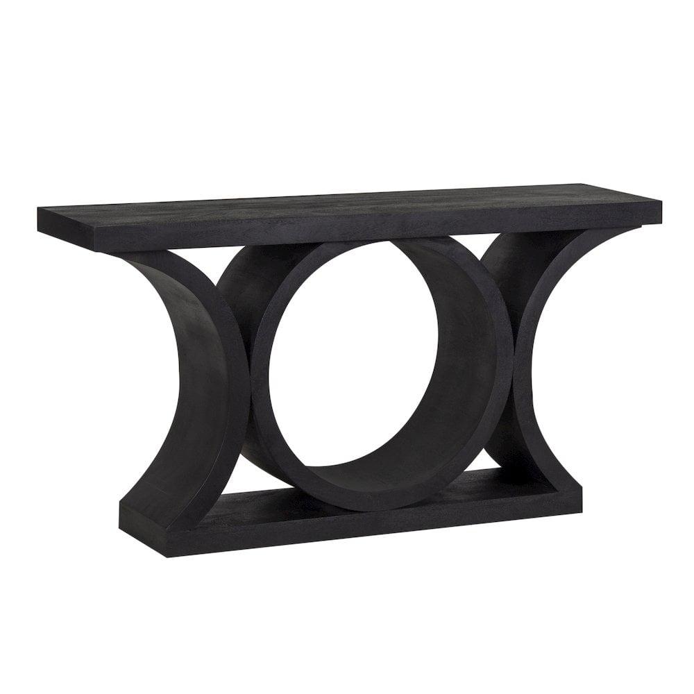 Porter Designs Brockton Solid Mango Wood Console Table - Black