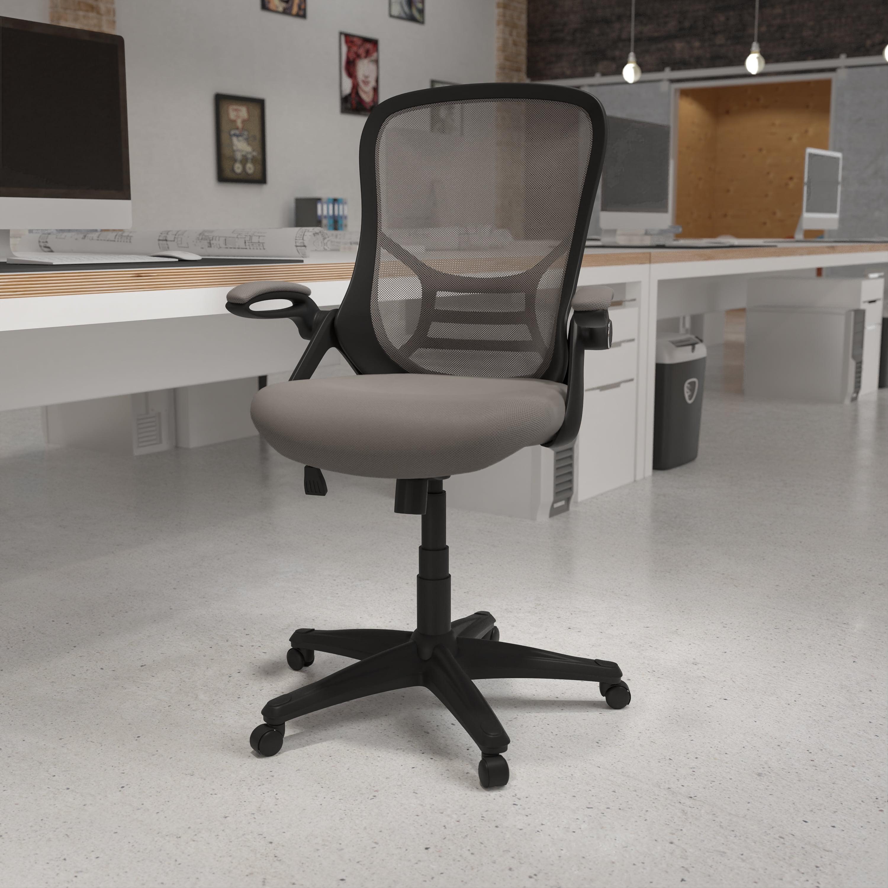 Flash Furniture High Back Mesh Ergonomic Swivel Office Chair with Flip-up Arms