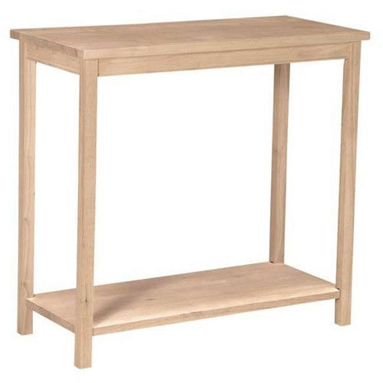 Parawood Unfinished Accent Storage Table - 33.1" L x 17.7" W