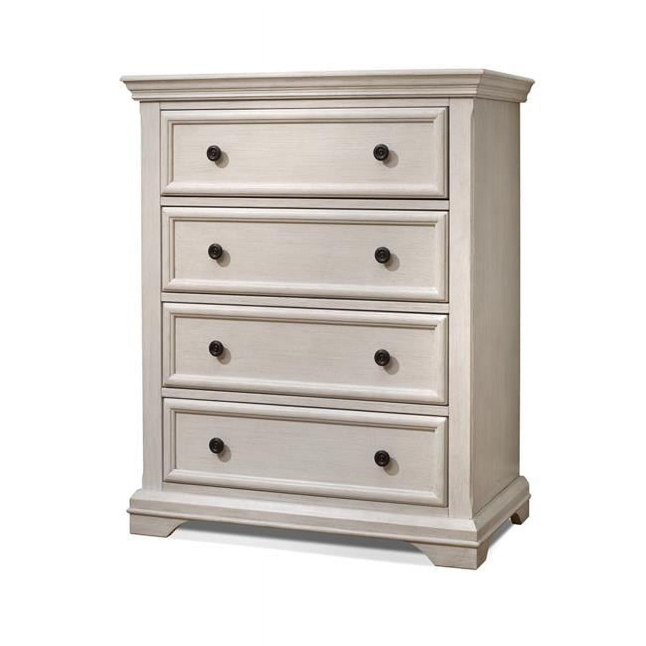 Portofino Brushed Ivory 4-Drawer Nursery Dresser