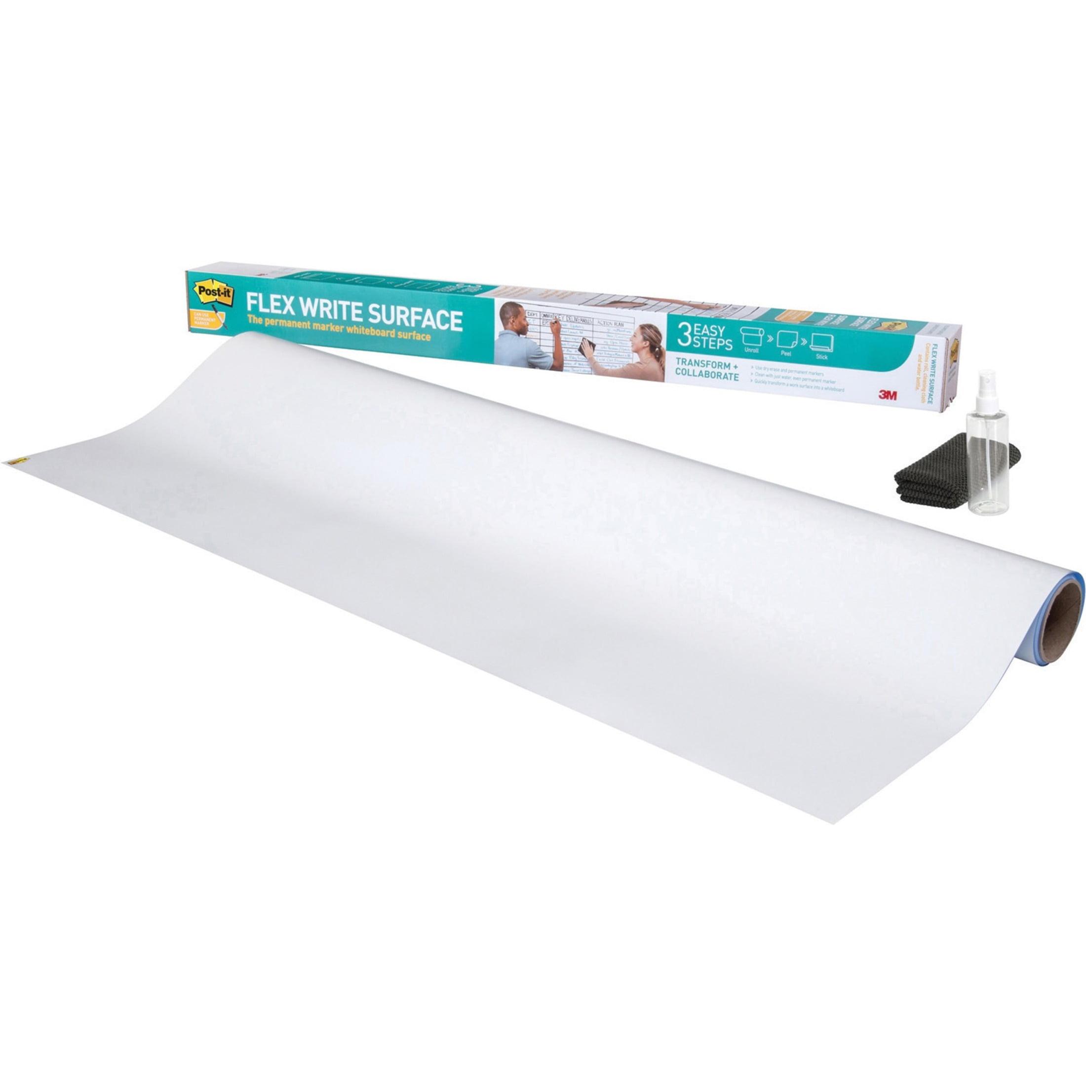 Glossy White 36" x 24" Dry Erase Self-Adhesive Surface