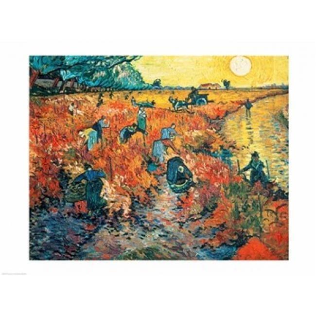 Red Vineyards at Arles 1888 Poster Print by Vincent Van Gogh - 24 x 18 inches