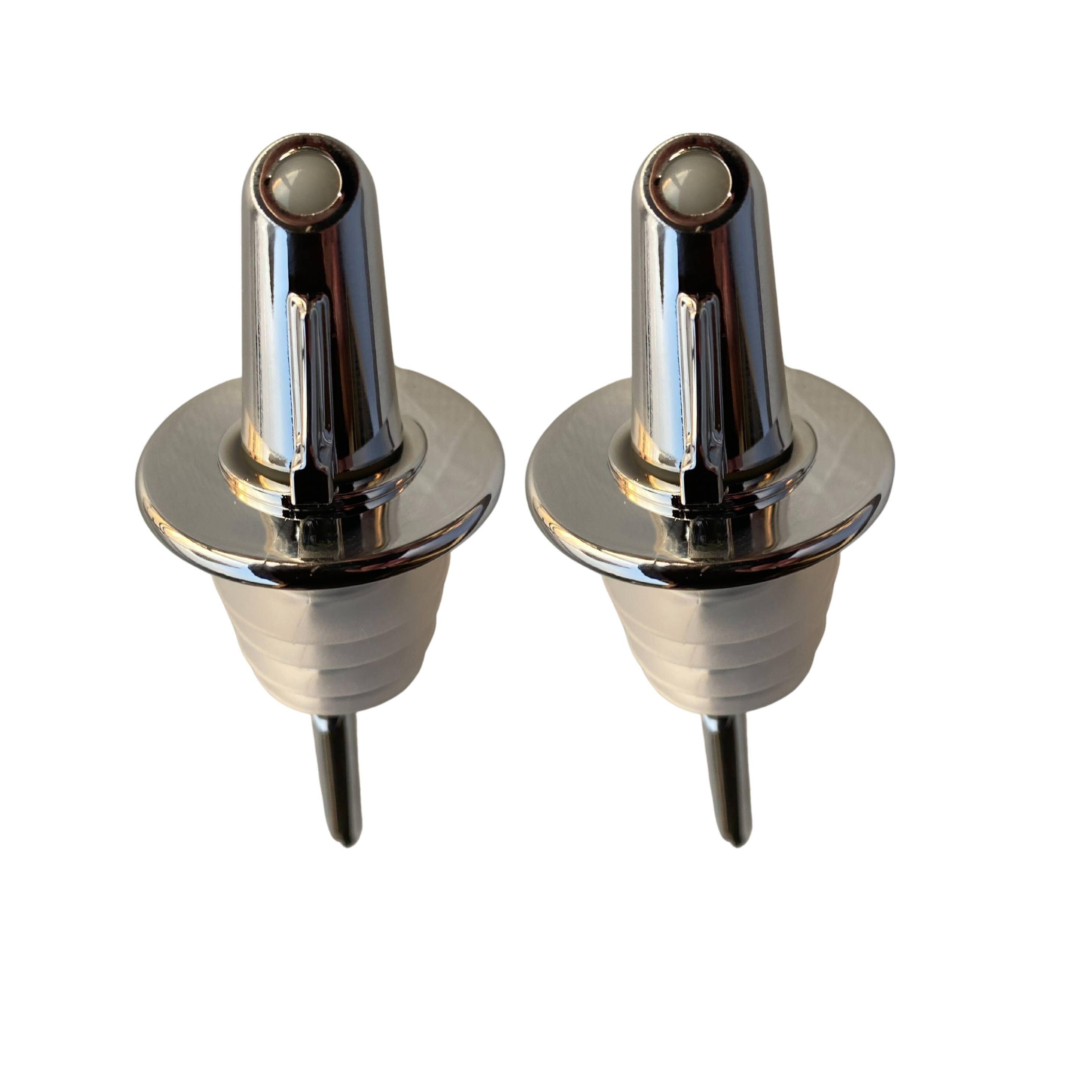 FLI Products Pouro Wine and Spirits Bottle Pourer 2pk Chrome