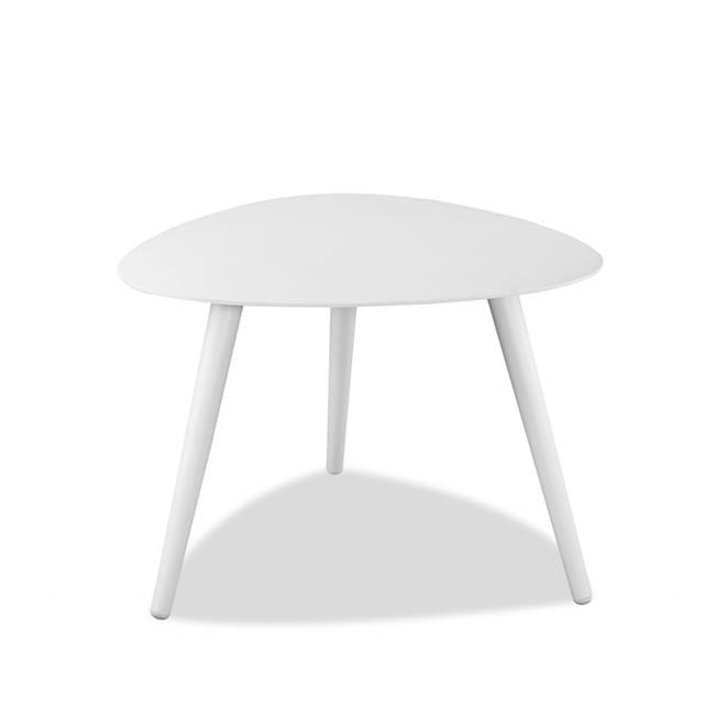 Triad White Aluminum Side Table