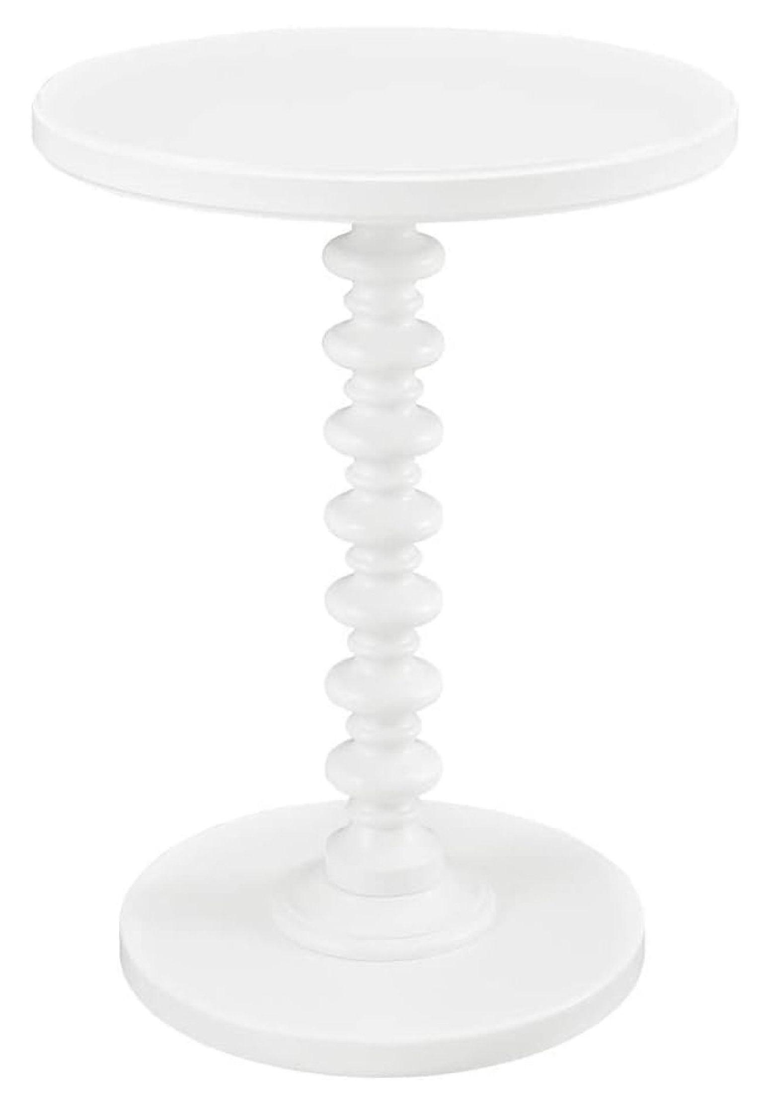 Powell Round Spindle Side Table, Multiple Colors