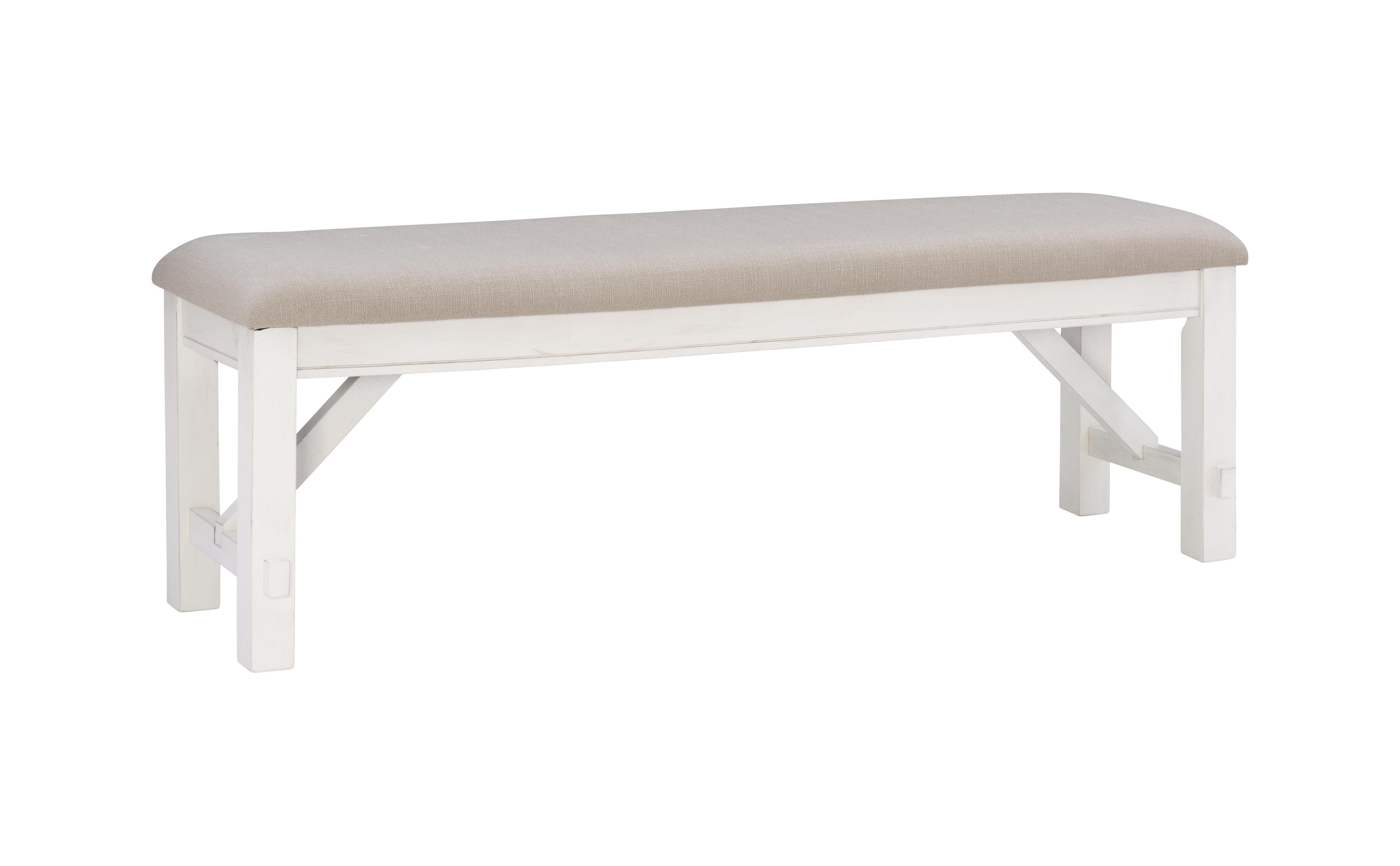 Kelly Clarkson Home Gigi 60" Solid Wood and Upholstered Farmhouse Dining Bench