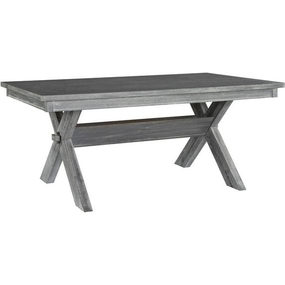 Kelly Clarkson Home Gigi 70" Solid Wood Farmhouse Trestle Base Dining Table