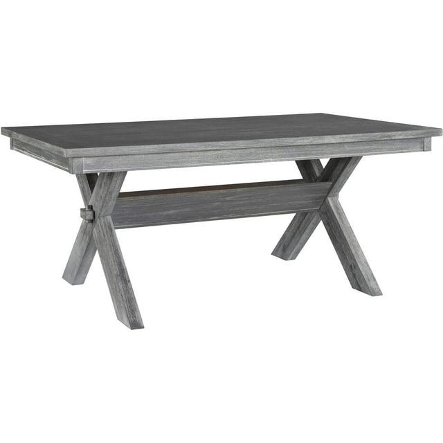 Kelly Clarkson Home Gigi 70" Solid Wood Farmhouse Trestle Base Dining Table