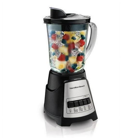 Hamilton Beach Power Elite Multi-Function Blender with Mess Free 40 oz. Glass Jar, 700 Watts, Black, 58148A