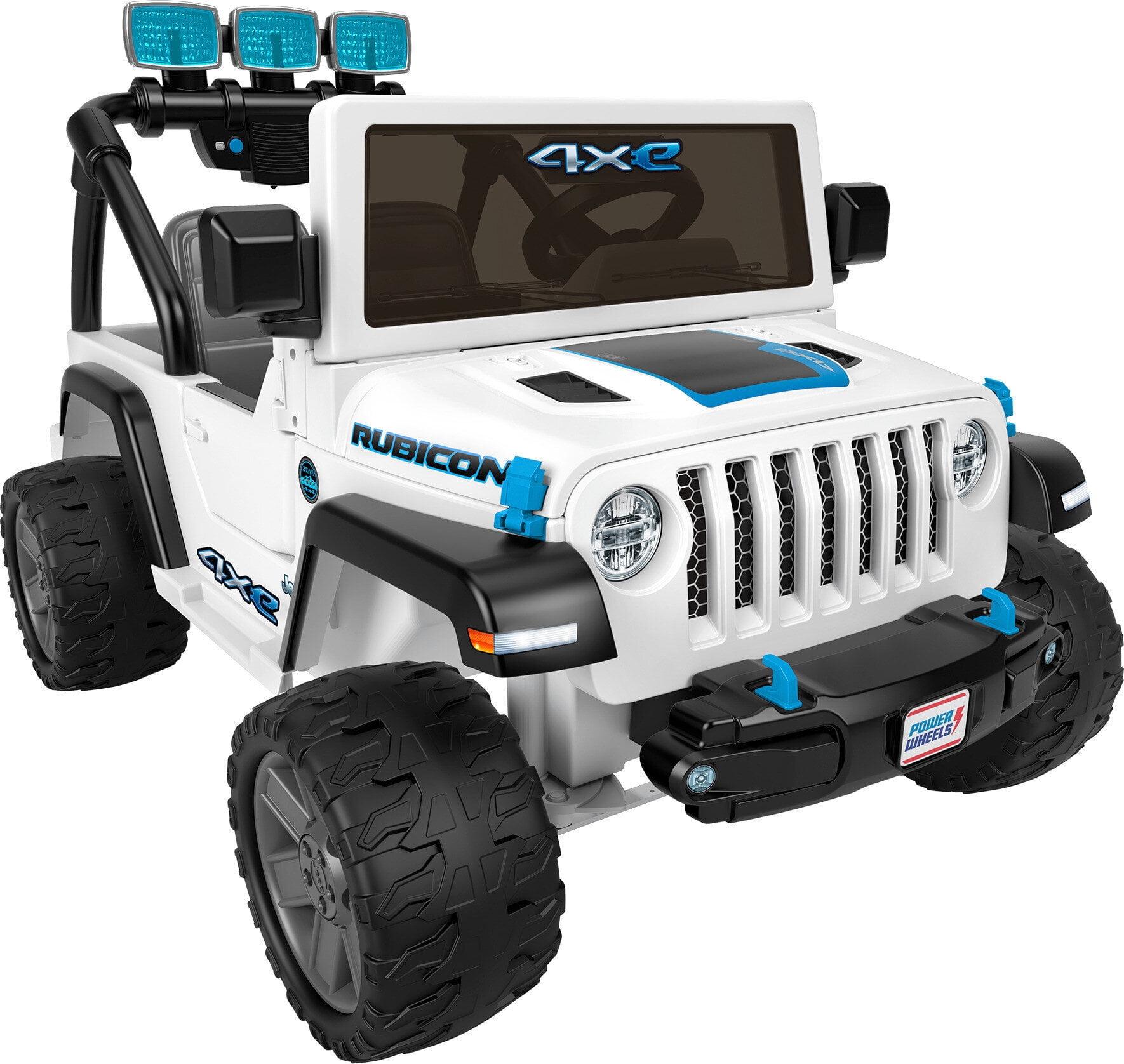 Power Wheels Jeep Wrangler 4XE Ride-on Toy with Sounds and Lights, Preschool Toy, 12 V, Max Speed: 5 mph