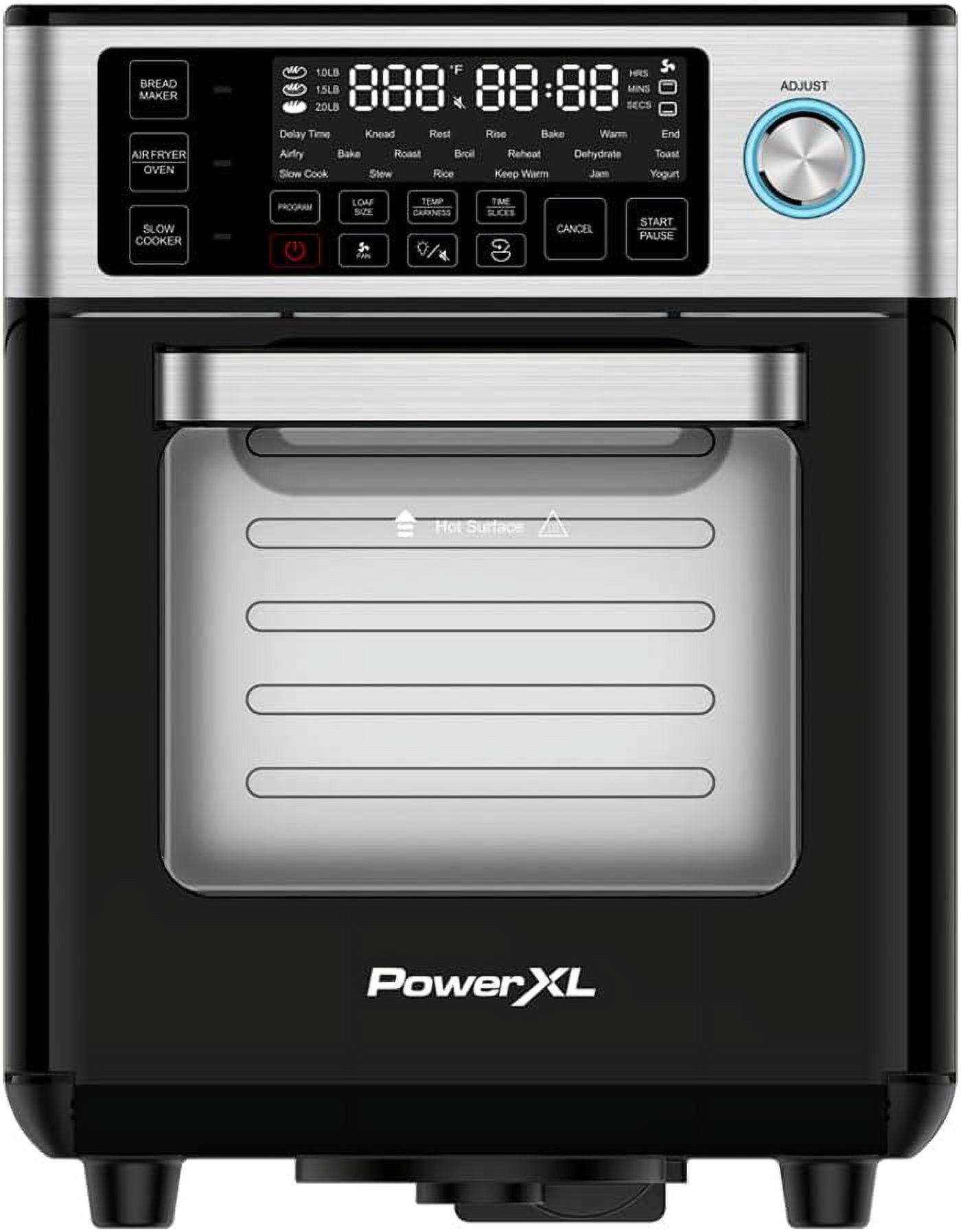 PowerXL 4-in-1 Black Air Fryer Oven with 25 Presets