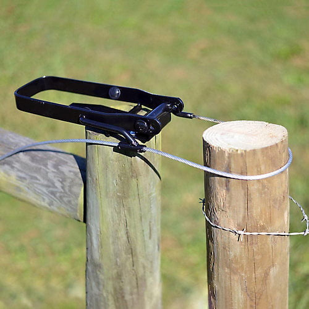 Black Adjustable Metal Gate Closer for Barbed Wire