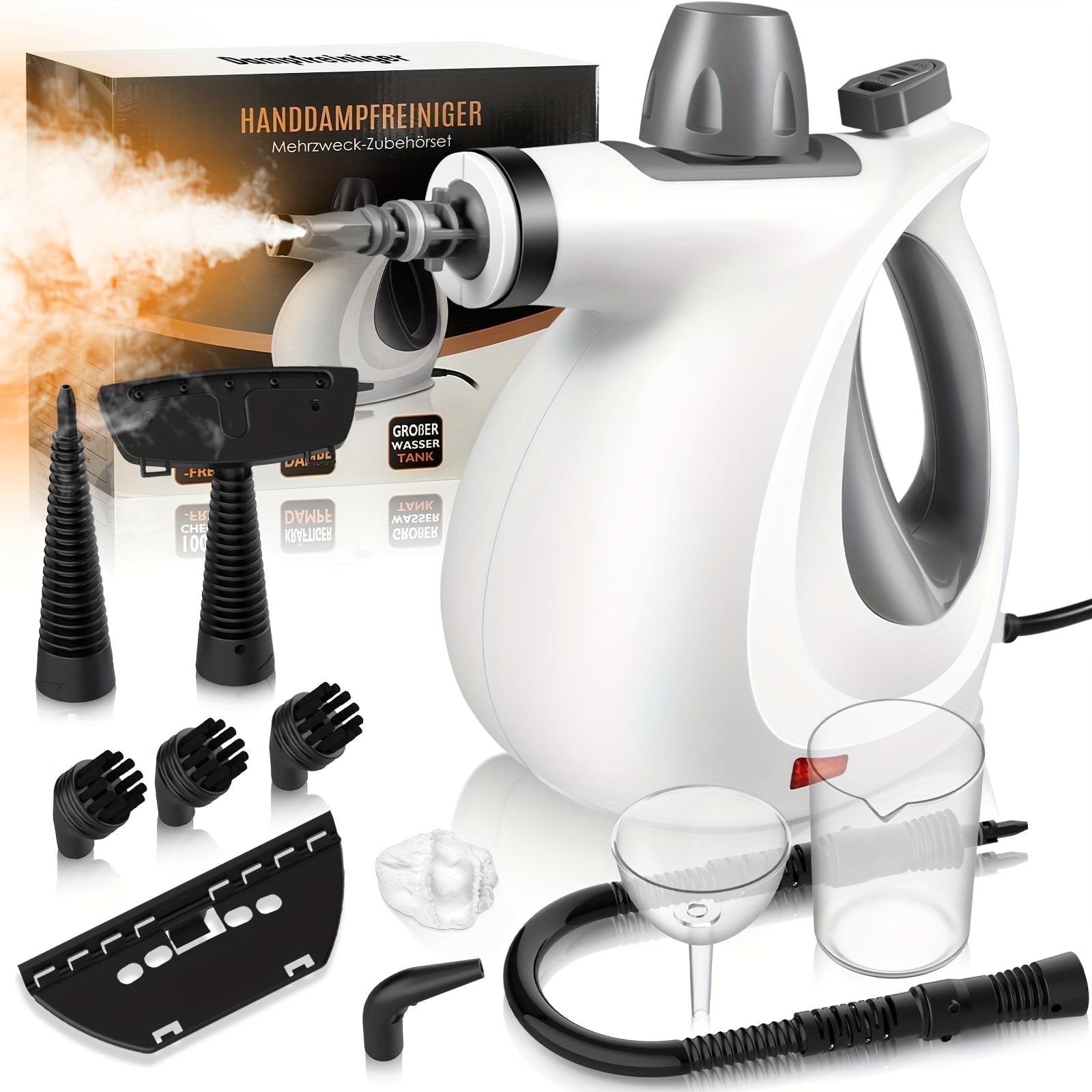 Phueutpros Steam Cleaner (STN-603), 1050W Power, High Temperature and Pressure, 12 Attachments Sets, Steamer for Tiles, Windows, and Sofas