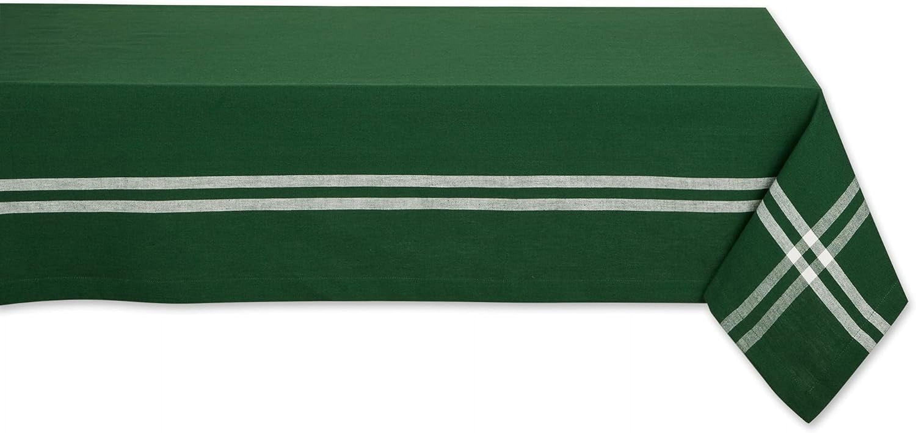 Balsam Border Stripe Tablecloth 52X52 Inches