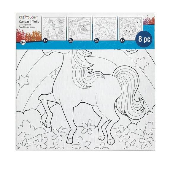 Pre-Printed Canvas Panels By Creatology™ - 8 Pack