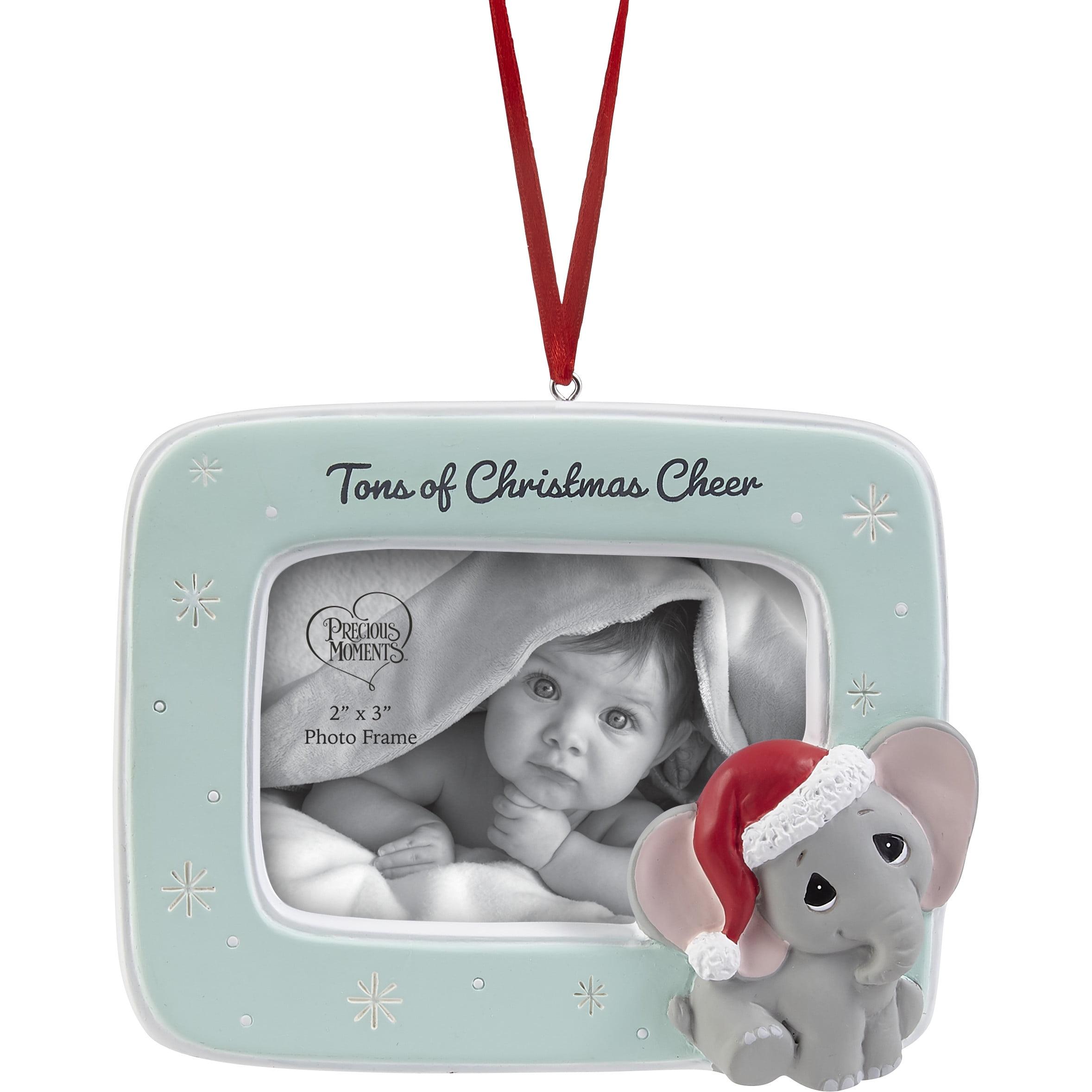 Tons of Christmas Cheer Oval Plastic Photo Frame Ornament