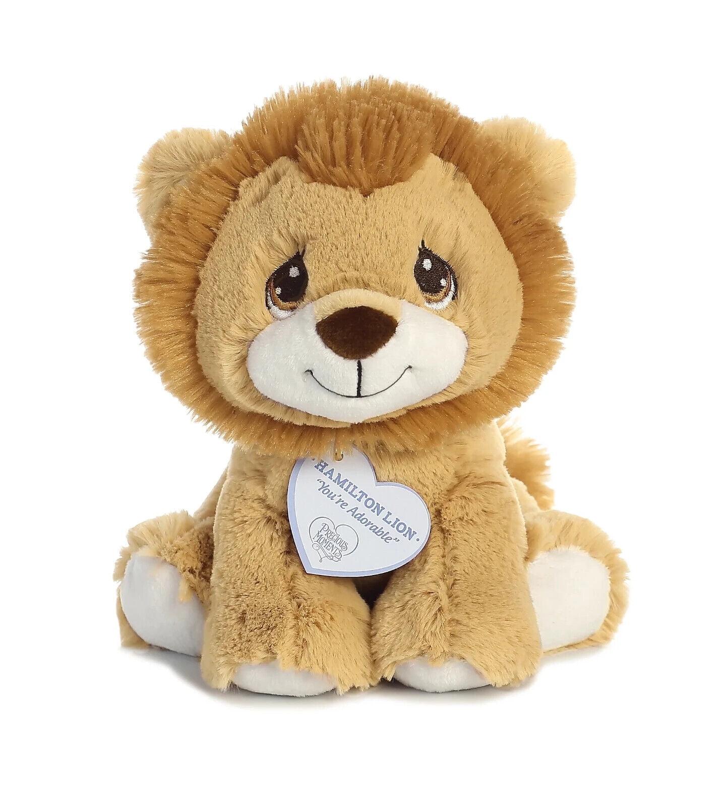 Aurora Small Hamilton Lion Precious Moments Inspirational Stuffed Animal Brown 6.5"