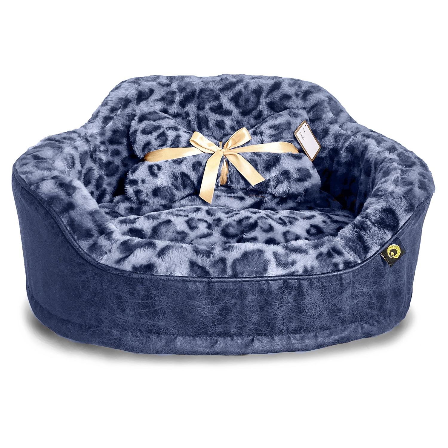 Animal Print Orthopedic Pet Bed