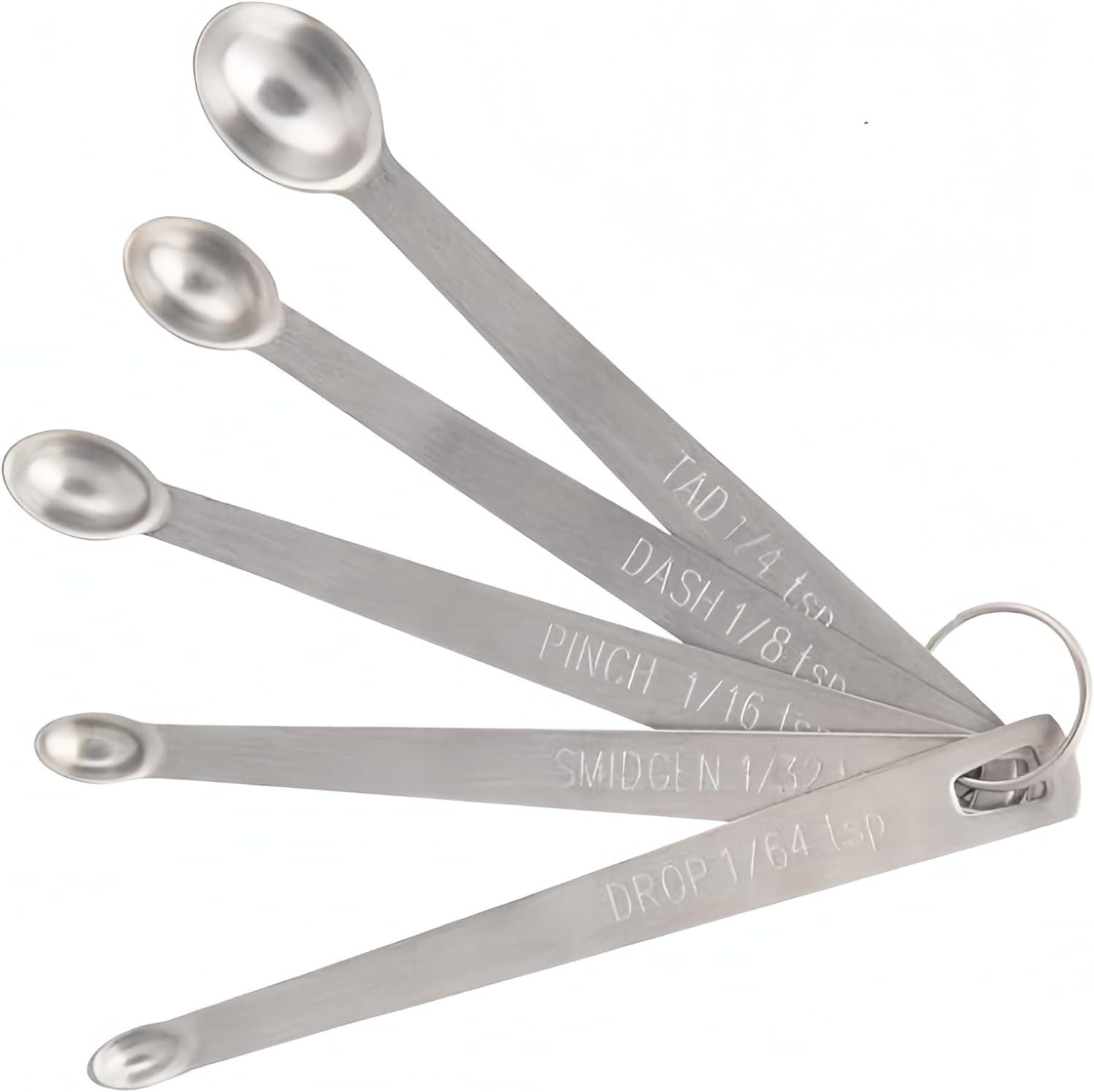 Precision at Your Fingertips: Mini Measuring Spoons Set - Stainless Steel (Set of 5)