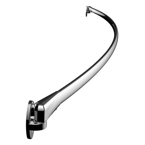 60'' Polished Chrome Curved Fixed Shower Curtain Rod