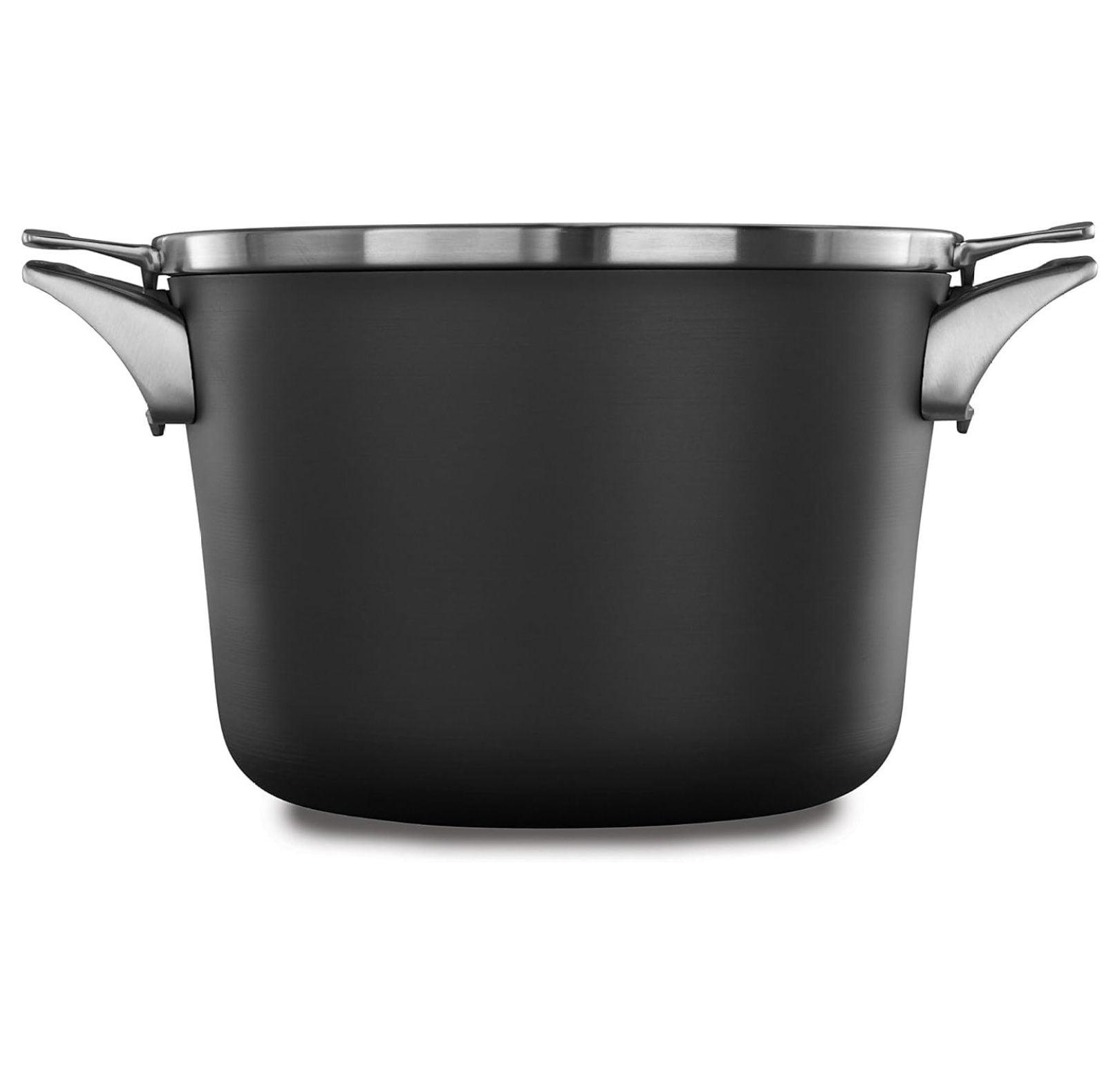 Premier Hard-Anodized Nonstick 8-Quart Stock Pot with Glass Lid