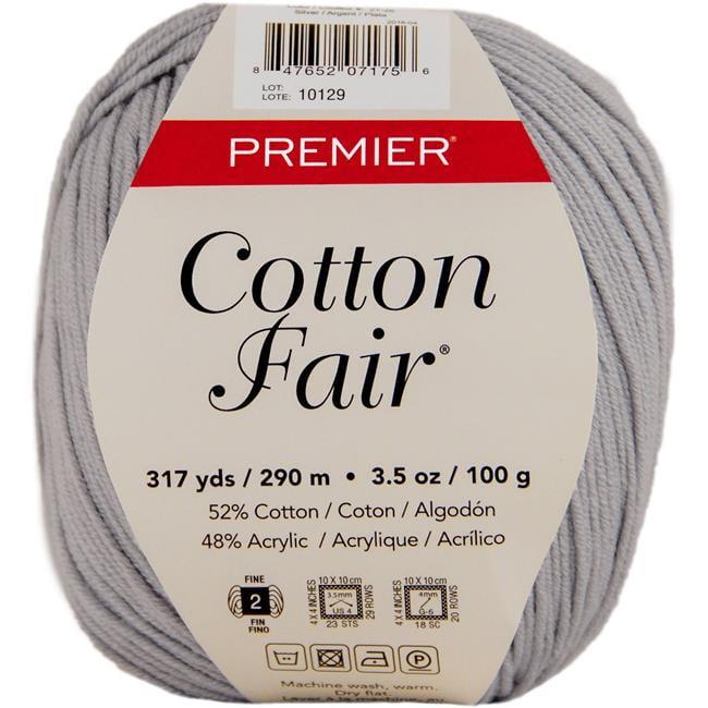 Premier Yarns Cotton Fair Solid Yarn-Silver